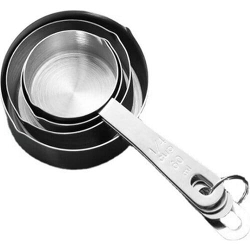 4PCS Baking Thickened Stainless Steel Measuring Spoon 4-Piece Set of Ml Spoon Sauce Seasoning Measuring Cup