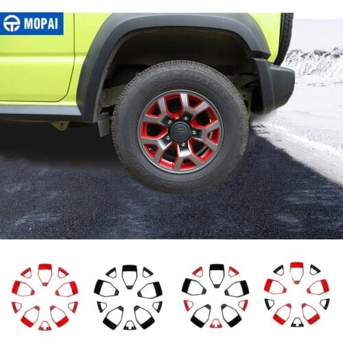 MOPAI Car Stickers for Suzuki Jimny JB74 Car Wheel Hub Decoration Cover for Suzuki Jimny 2019 2020 Accessories