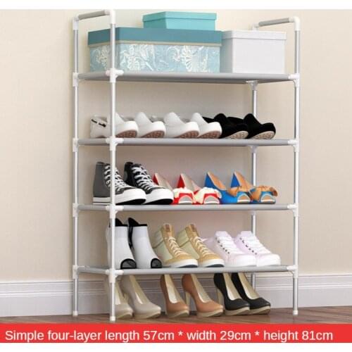 Simple dormitory shoe rack storage rack plastic iron shoe rack multi-layer assembly locker shoe cabinet shelf cabinet SP138