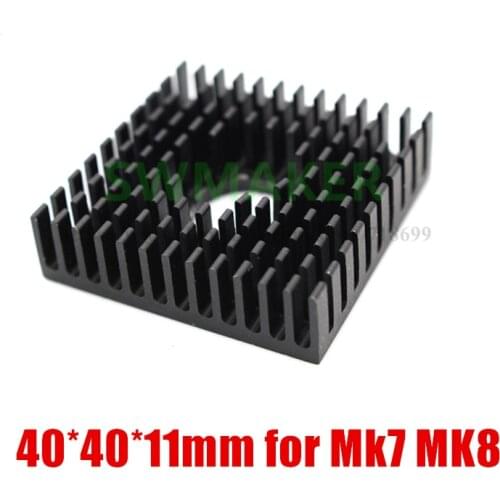 Heat sink 40*40*11mm heat sink for Mk7 MK8 extruder Reprap 3D printer accessories