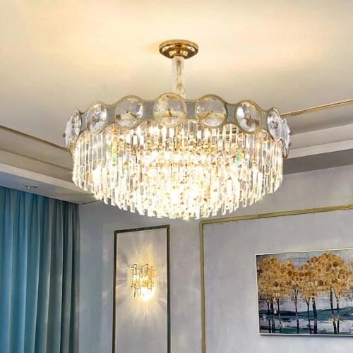Luxury Crystal Chandelier Modern Living Room Light Master Bedroom Decorative Light Dining Room