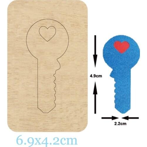 Cute key shape Hair clip cutting dies 2020 new die cut &wooden dies Suitable for common die cutting machines on the market