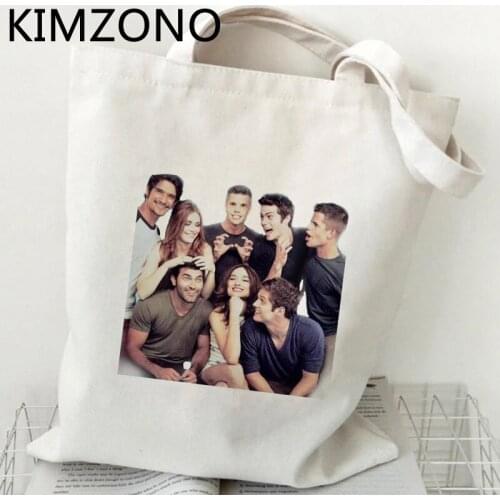 Teen Wolf shopping bag bolsas de tela jute bag shopper reusable bag net reusable sacola foldable sac tissu