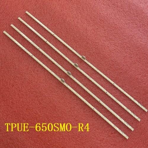 4pcs/set 48LED 400mm LED backlight bar For 65PUS7600/12 65PUS9109/12 TPUE-650SM0-R4 TPT650LS-FJ01