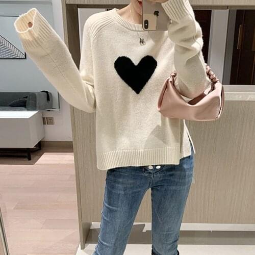 Pullover sweater women cashmere 2020 winter round neck sweater womens clothes plus size wool knit sweater Korean casual top
