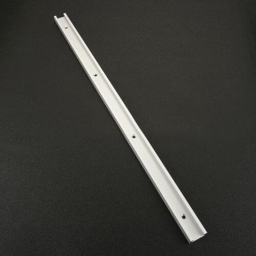 1pc New Mayitr T Track Aluminum Alloy Durable T- Slot Miter Track Jig Fixture for Router Table Saw Woodworking Tool 600mm