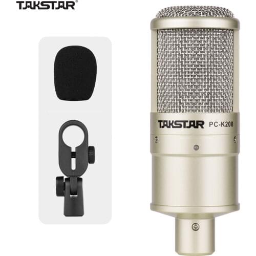 TAKSTAR TAK55 Professional Recording Microphone 3 Pickup Patterns for Live Streaming Studio Vocal Instrument Recording