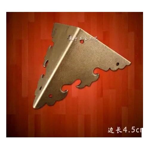 Corner Brackets Chinese antique copper angle camphorwood box copper clad corner protecting corner decorative