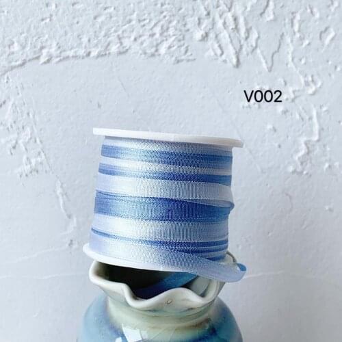 V002 A Roll Wholesale 2mm-36mm 100% Pure Silk Embroidery Ribbons Handcraft Supply Double Faced Thin Taffeta Silk Ribbon