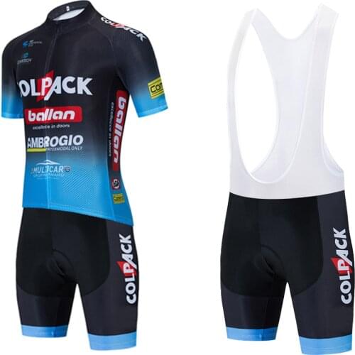 Cycling Set COLPACK Cycling Jersey Bike Shorts 20D Pants Team Ropa Ciclismo Maillot Bicycle Clothing Uniform