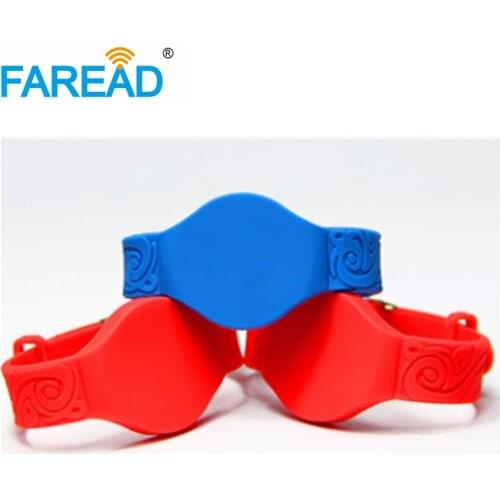 X100pcs Free shipping 125khz TK4100 Wristband Adjustabel RFID Bracelet With Locked