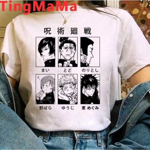 Jujutsu Kaisen Gojo Satoru Yuji Itadori clothes men graphic tees grunge couple clothes print tumblr top tees kawaii