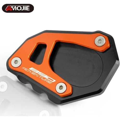 890 Adventure CNC Aluminum Motorcycle Side Stand Enlarger Kickstand Enlarge Plate Pad Accessories 890 ADV Adventure R 2020 2021