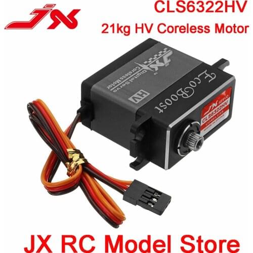 CLS6322HV JX Ecoboost 0.07sec 21KG Large Torque 180 degree CNC Alum Shell Metal Gear Digital Coreless Servo for RC Scaler