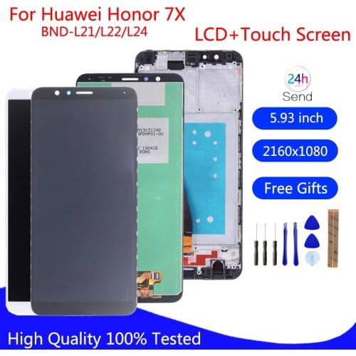 For Huawei Honor 7X BND-L21 BND-L22 BND-L24 LCD Display Touch Screen Digitizer Assembly For Huawei Mate SE Display