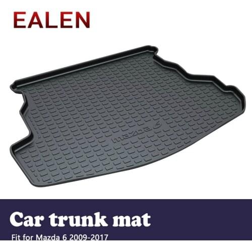 EALEN For Mazda 6 2009 2010 2011 2012 2013 2014 2015 2016 2017 Boot Tray Anti-slip mat Accessories 1Set Car Cargo rear trunk mat