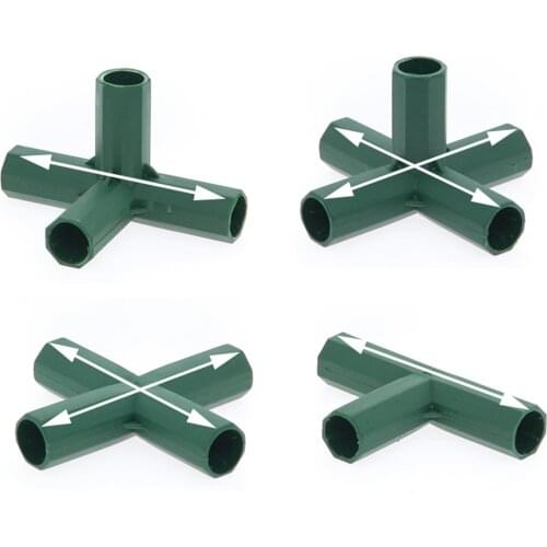 11MM PVC Fitting 4 Types Stable Support Heavy Duty Greenhouse Frame Building Connector
