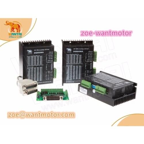 Good quality! 3 pcsWantai Stepper Motor Driver DQ860MA 80V 7.6A 256Microsteps Router Mill Cut Laser Engraving Foam Grind