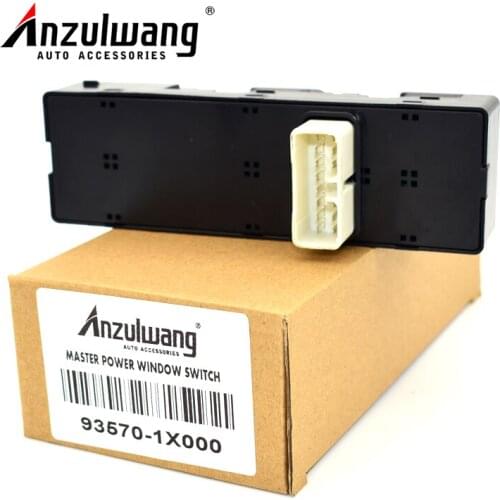 ANZULWANG 93570-1X000 Imported Power Window Switch With Panel Front Left Door Glass Switch Fit For for Hyundai KIA 935701X000