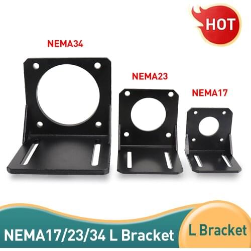 NEMA 23 Mounting L Bracket stepper motor NEMA 23 NEMA 34 NEMA17 Mount for 42/57/86 Motor