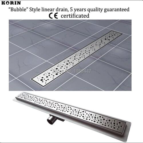 800mm "BUBBLE" Style Stainless Steel 304 Linear Shower Drain, Horizontal Drain, Floor Waste, Deodorant drain, Shower Channel