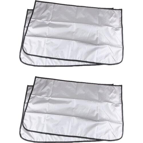 2X Magnetic Sunshade Shield Protector Curtains For Car Oblique Side Windows
