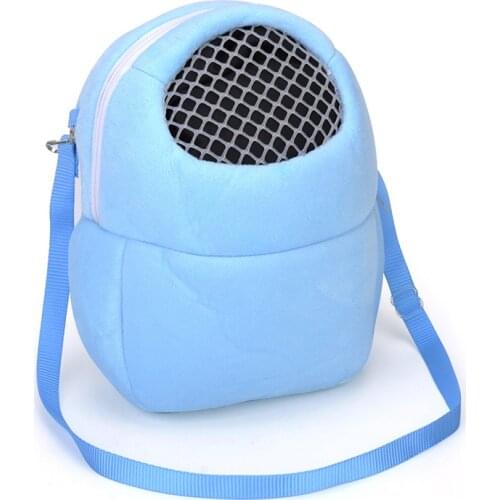 Small Pet Backpack Outing Portable Squirrel Chinchilla Dutch Pig Cotton Nest Mesh Breathable Hamster Shoulder Bag Cat Carrier