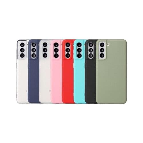 For Samsung Galaxy S21 Frosted Matte Bumper Coque Case For Samsung S21 FE Phone Cases Cover S21 Plus Ultra Shell
