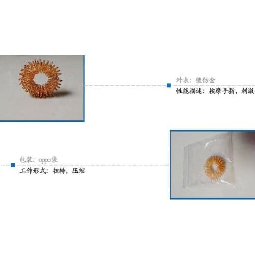 Mini spring finger massager 26*9mm-23*8mm 3g/pc