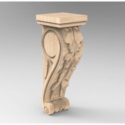 3D STL Model Supports Stands Legs for CNC Router Aspire Artcam Part of Corner or Column Carving Machine Relief _ decor 979