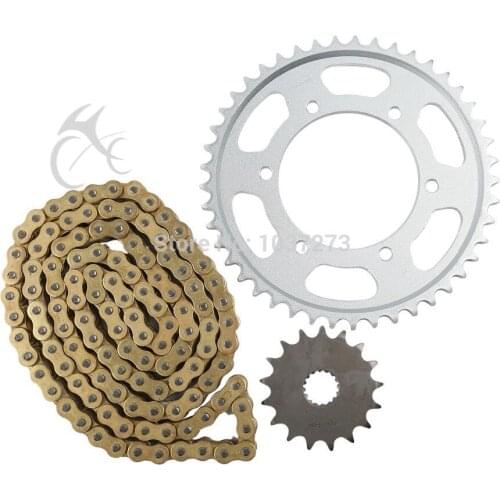New Gold O-Ring Chain and Sprocket Kit For Suzuki GSX-R1000 K9 L0 2009-2010
