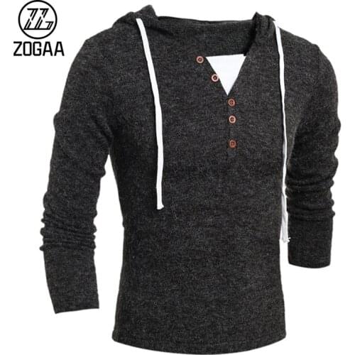ZOGAA Geek New Mens Sweater Fashion Hoodie