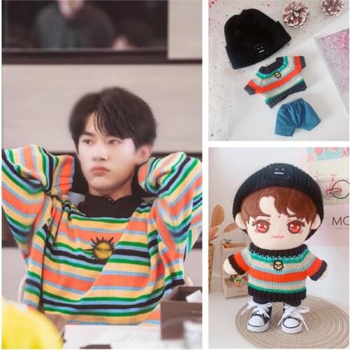 New Arrival Cute Clothing Knitted Sweater for EXO Doll 20cm Handmade Doll Clothes Dolls Accessories toys Gift