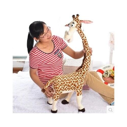 90 cm lovely giraffe plush toy Madagascar Melman giraffe doll throw pillow, birthday , Christmas gift b4599