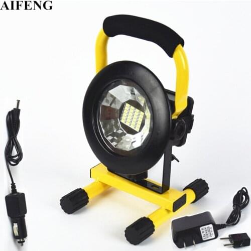 AIFENG 30W Led Portable Spotlight 24Leds 5730 2400LM Led Floodlight 18650 Battery Rechargeable Portable Spotlight Camping Lights