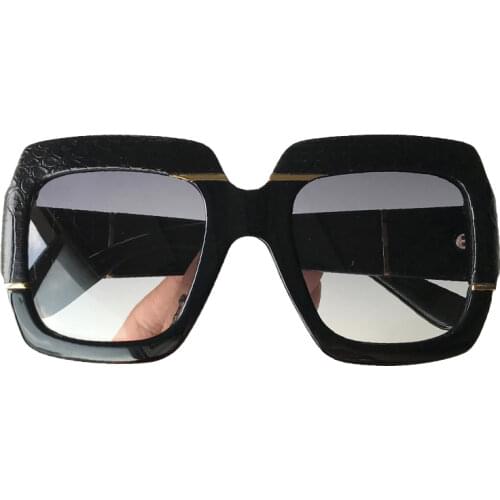 Snakeskin Pattern Big Sunglasses Women Men Square Frame Vintage Brand Sun Glasses gafas de sol hombre