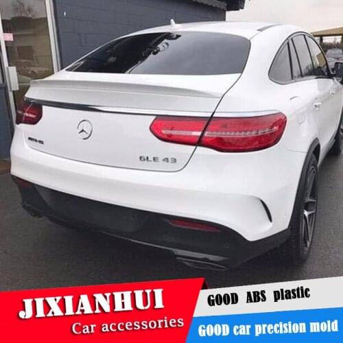 For GLE200 Coupe Spoiler 2016-2018 Mercedes-Benz GLE300 260 GLE43 Coupe Spoiler ABS plastic Material Car Rear Wing Color Spoiler