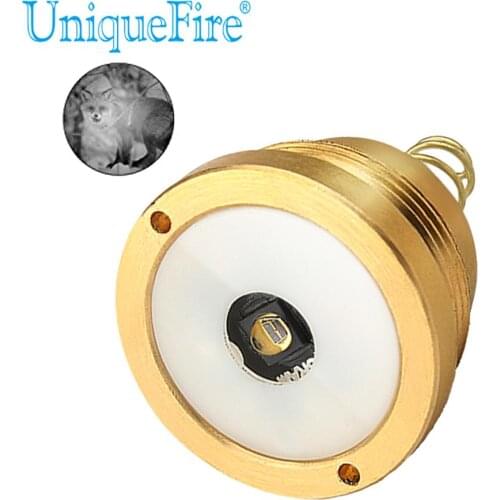 UniqueFire High Quality T20 IR 850nm Led Flashlight 3 Modes Torch Infrared Light Zoom Focus Brass Modules Pill Free Shipping