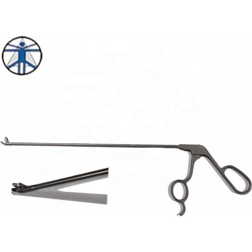 3.5*130mm 10mm interlaminar spine endoscope 15degree nucleus pulposus forceps