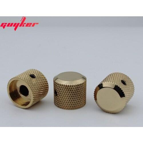 3 pcs High Grade GUYKER Electric Guitar Bass Knobs Gold