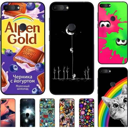 Back Phone Cover for Alcatel 1S 5024D 2019 5.5-inch Stylish Design Soft Phone Case Colorful Painted TPU Silicone Cover