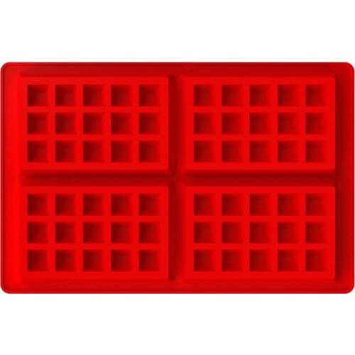 1pc Baking Tools 4-cavity Waffle mold Square Silicone Cake Molds Biscuit Mold