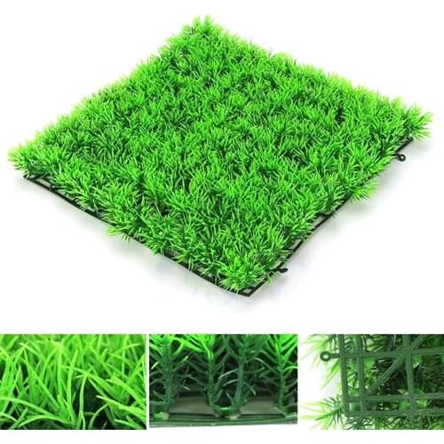 1pc 25x25cm Grass Mat Green Artificial Lawns Turf Carpets Fake Moss for Home Garden Aquarium Fish Tank Decoration
