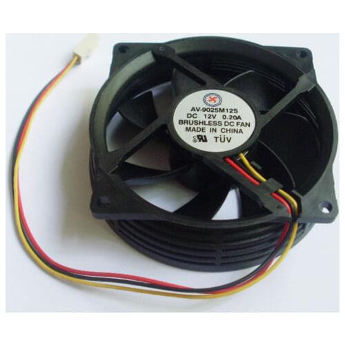 1pc Brushless DC Cooling Round CPU Fan 12V 0.2A 92mmx92mmx25mm 9025 7 blade 3pin