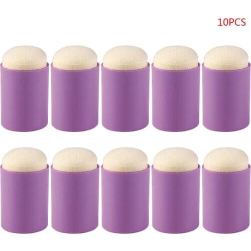 10pcs Sponge Finger Dauber Foam Painting Ink Pad Stamping Brush DIY Scrapbooking