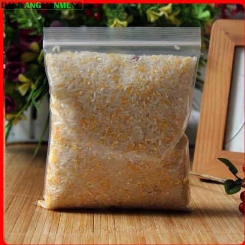 100pcs WxL: 14x16cm 0.2mm thickness zipper plastic transparent bag , zipper plastic bag , clear zipper packaging Package bags