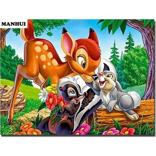 Diamond embroidery 5d diy diamond painting Cartoon animal diamond full spuare painting Home decoration Picture ABC117