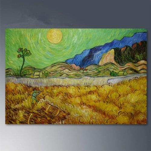 Hand painted Canvas oil paintings Van Gogh Landscape painting Abstract Modern home decor wall art picture famous painting #2