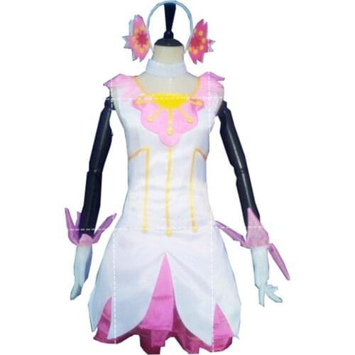 Card Captor KINOMOTO SAKURA Cosplay Costume 2018 New Creation Clear Card Dress Custom Made
