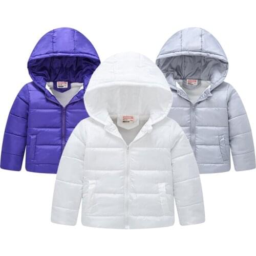 Baby Boys Winter Jacket Coat for Girls Warm Hooded Fashion Autumn Outerwear Coat Kids Cotton Clothes Jacket 2 3 4 5 6 7 Years